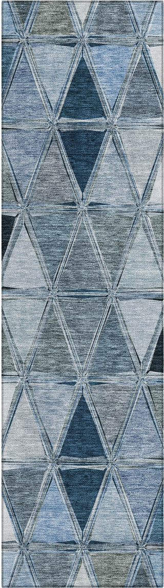 Piper Looms Chantille Geometric ACN722 Blue Area Rug