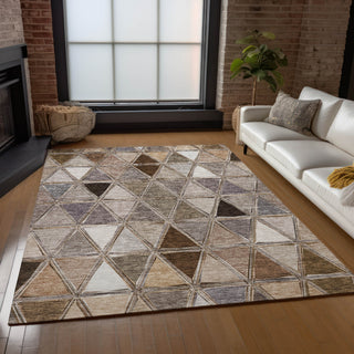 Piper Looms Chantille Geometric ACN722 Brown Area Rug