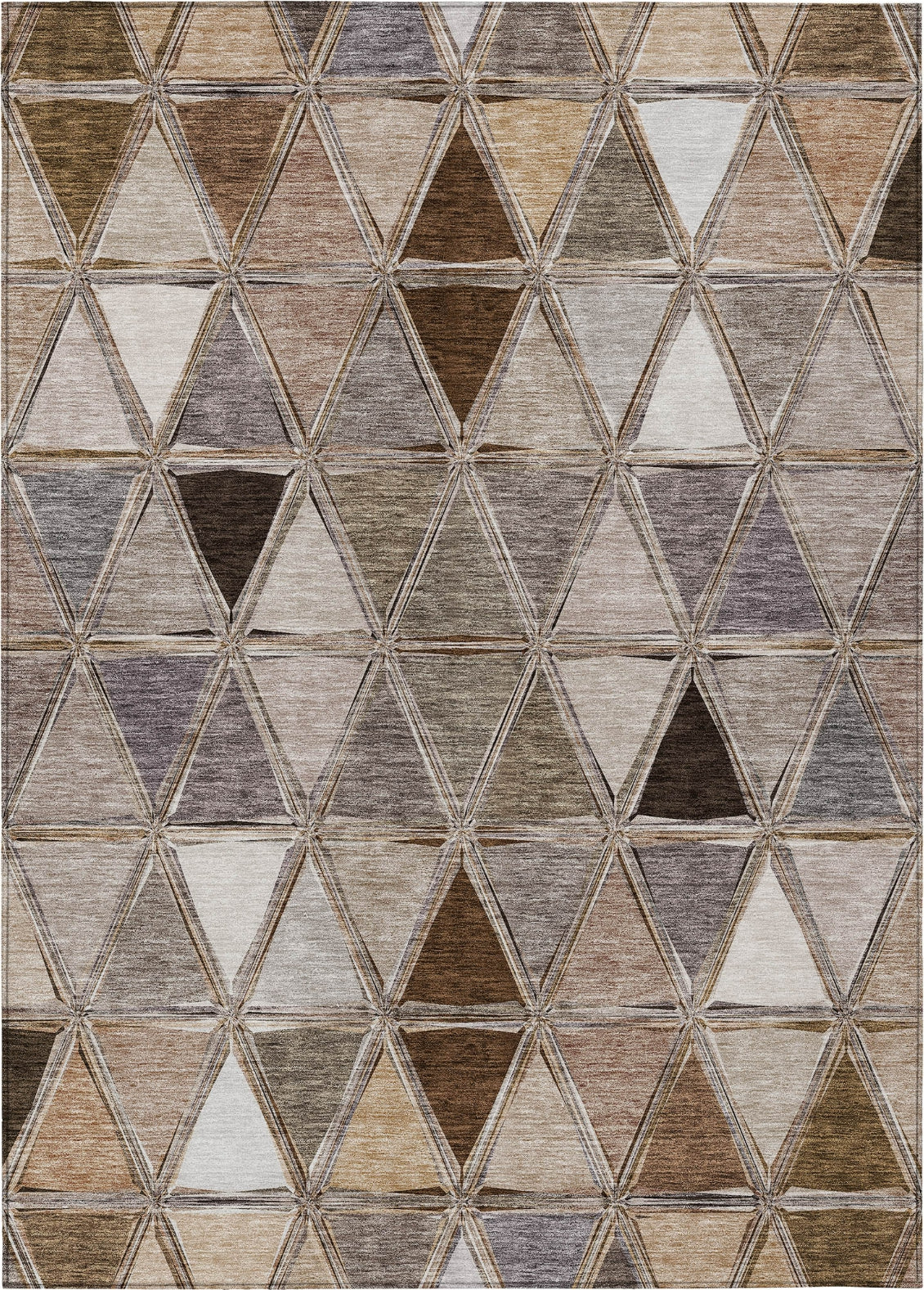 Piper Looms Chantille Geometric ACN722 Brown Area Rug