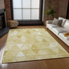 Piper Looms Chantille Geometric ACN722 Gold Area Rug