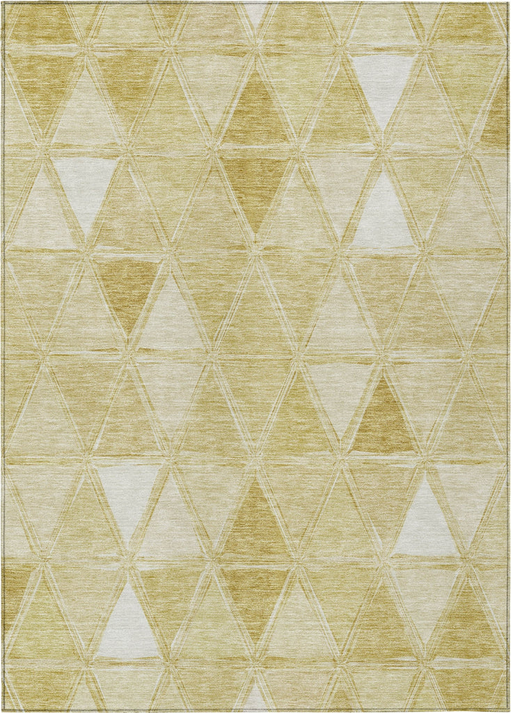 Piper Looms Chantille Geometric ACN722 Gold Area Rug