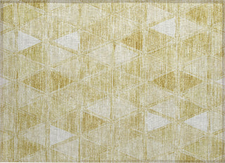 Piper Looms Chantille Geometric ACN722 Gold Area Rug