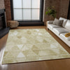 Piper Looms Chantille Geometric ACN722 Khaki Area Rug