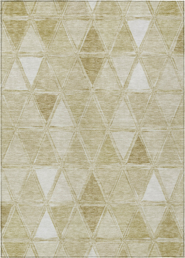 Piper Looms Chantille Geometric ACN722 Khaki Area Rug