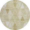 Piper Looms Chantille Geometric ACN722 Khaki Area Rug