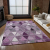 Piper Looms Chantille Geometric ACN722 Merlot Area Rug