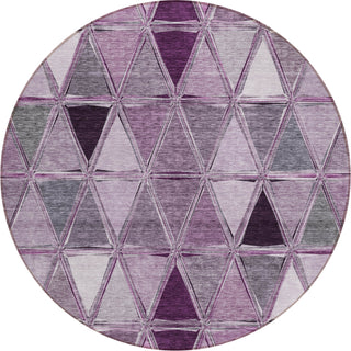 Piper Looms Chantille Geometric ACN722 Merlot Area Rug