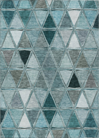 Piper Looms Chantille Geometric ACN722 Teal Area Rug