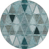 Piper Looms Chantille Geometric ACN722 Teal Area Rug