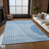 Piper Looms Chantille Striped ACN723 Blue Area Rug