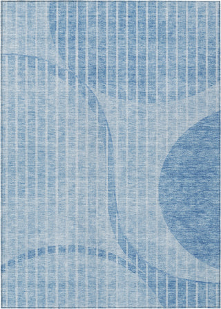 Piper Looms Chantille Striped ACN723 Blue Area Rug