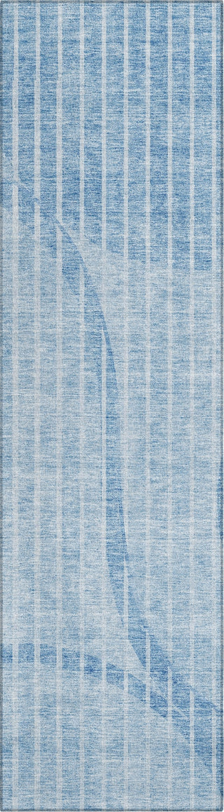 Piper Looms Chantille Striped ACN723 Blue Area Rug