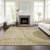 Piper Looms Chantille Striped ACN723 Brown Area Rug Lifestyle Image Feature