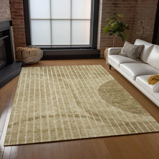 Piper Looms Chantille Striped ACN723 Brown Area Rug