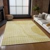 Piper Looms Chantille Striped ACN723 Gold Area Rug