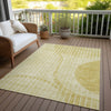 Piper Looms Chantille Striped ACN723 Gold Area Rug