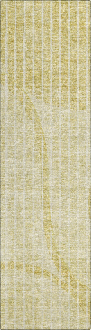 Piper Looms Chantille Striped ACN723 Gold Area Rug