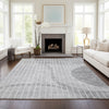 Piper Looms Chantille Striped ACN723 Gray Area Rug Lifestyle Image Feature
