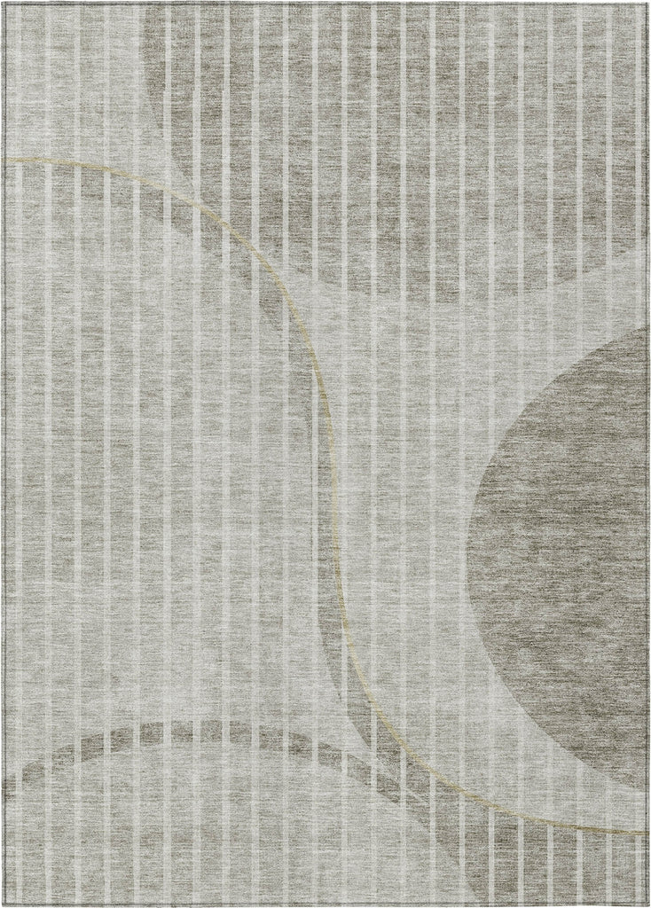 Piper Looms Chantille Striped ACN723 Taupe Area Rug