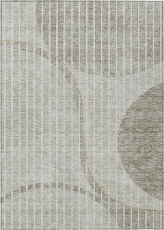 Piper Looms Chantille Striped ACN723 Taupe Area Rug