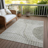 Piper Looms Chantille Striped ACN723 Taupe Area Rug