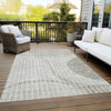 Piper Looms Chantille Striped ACN723 Taupe Area Rug