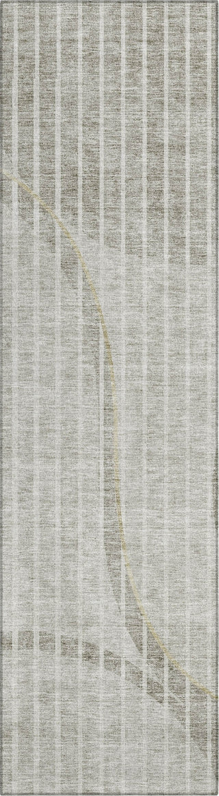 Piper Looms Chantille Striped ACN723 Taupe Area Rug