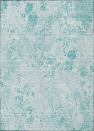 Piper Looms Chantille Floral ACN724 Aqua Area Rug