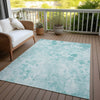 Piper Looms Chantille Floral ACN724 Aqua Area Rug