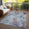Piper Looms Chantille Floral ACN724 Blue Area Rug