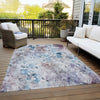 Piper Looms Chantille Floral ACN724 Blue Area Rug