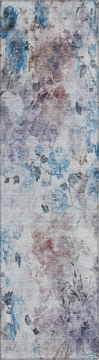 Piper Looms Chantille Floral ACN724 Blue Area Rug