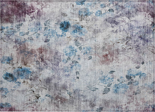 Piper Looms Chantille Floral ACN724 Blue Area Rug