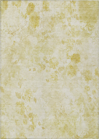 Piper Looms Chantille Floral ACN724 Gold Area Rug