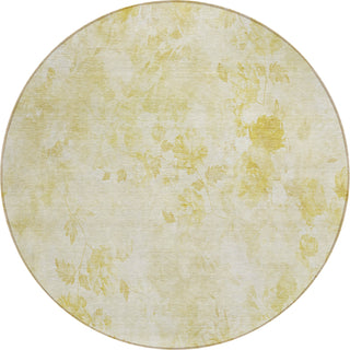 Piper Looms Chantille Floral ACN724 Gold Area Rug