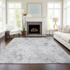 Piper Looms Chantille Floral ACN724 Gray Area Rug Lifestyle Image Feature