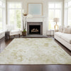 Piper Looms Chantille Floral ACN724 Khaki Area Rug Lifestyle Image Feature
