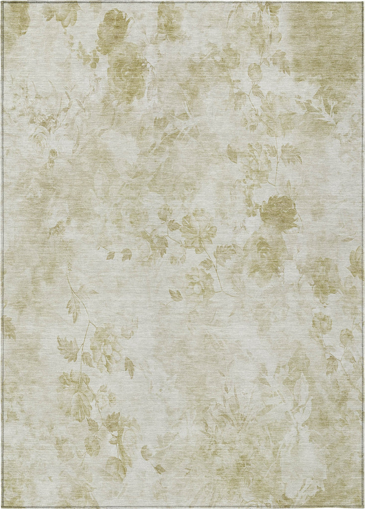 Piper Looms Chantille Floral ACN724 Khaki Area Rug