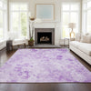 Piper Looms Chantille Floral ACN724 Lavender Area Rug Lifestyle Image Feature