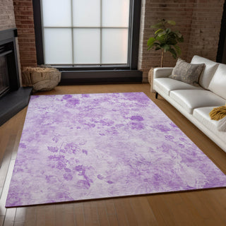 Piper Looms Chantille Floral ACN724 Lavender Area Rug