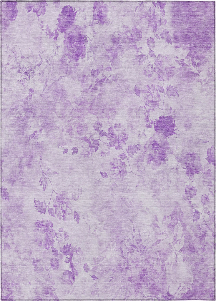 Piper Looms Chantille Floral ACN724 Lavender Area Rug