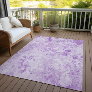 Piper Looms Chantille Floral ACN724 Lavender Area Rug