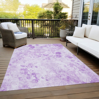 Piper Looms Chantille Floral ACN724 Lavender Area Rug