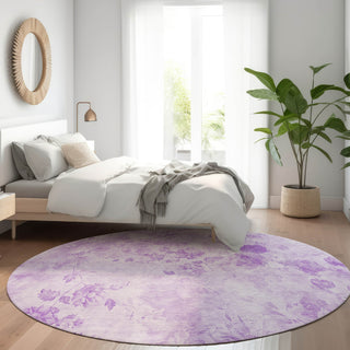 Piper Looms Chantille Floral ACN724 Lavender Area Rug