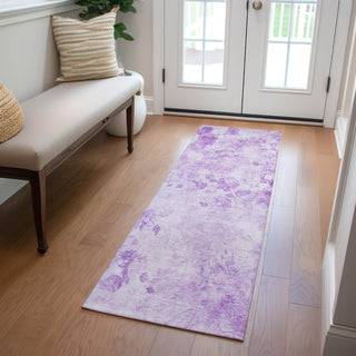 Piper Looms Chantille Floral ACN724 Lavender Area Rug