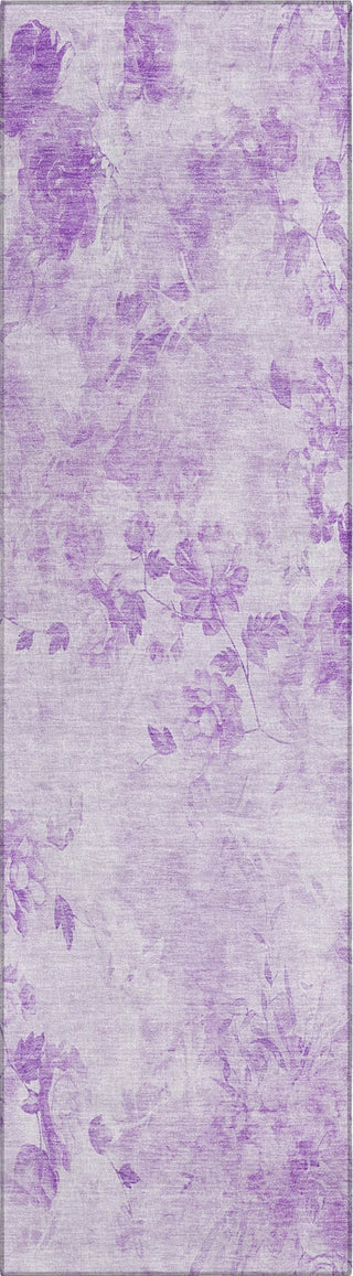 Piper Looms Chantille Floral ACN724 Lavender Area Rug