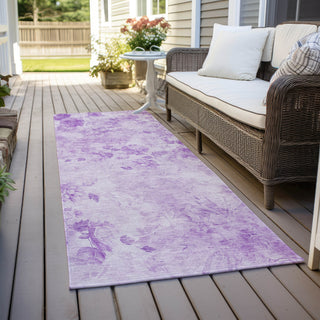 Piper Looms Chantille Floral ACN724 Lavender Area Rug