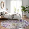 Piper Looms Chantille Floral ACN724 Purple Area Rug