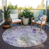 Piper Looms Chantille Floral ACN724 Purple Area Rug