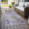 Piper Looms Chantille Floral ACN724 Purple Area Rug